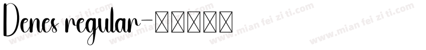 Denes regular字体转换